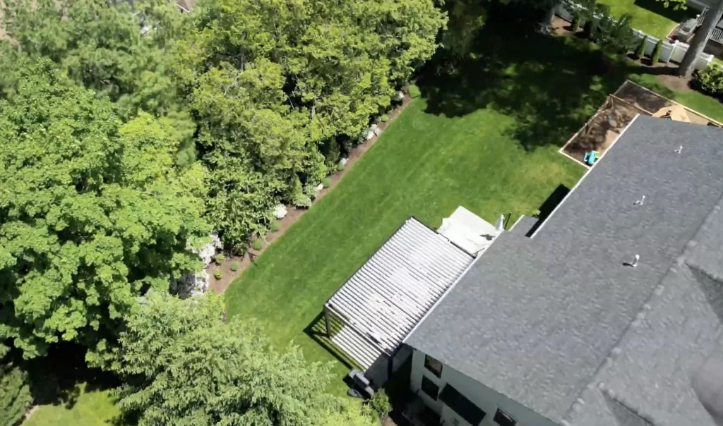 r-blade in a beautiful backyard